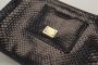Dolce & Gabbana Zwarte Leren Ayers Clutch Portemonnee Polsband Portemonnee Black Dames - Thumbnail 4