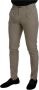 Dolce & Gabbana Beige Katoenen Slim Fit Herenbroek Beige Heren - Thumbnail 2