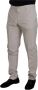 Dolce & Gabbana Zijden Chino Broek Off White Middelhoge Taille Beige Heren - Thumbnail 2