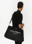 Dolce & Gabbana Zwarte technische stoffen tas met leren afwerking en logo print Black Heren - Thumbnail 2
