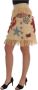Dolce & Gabbana Kristalversierde hoge taille rok Beige Dames - Thumbnail 2