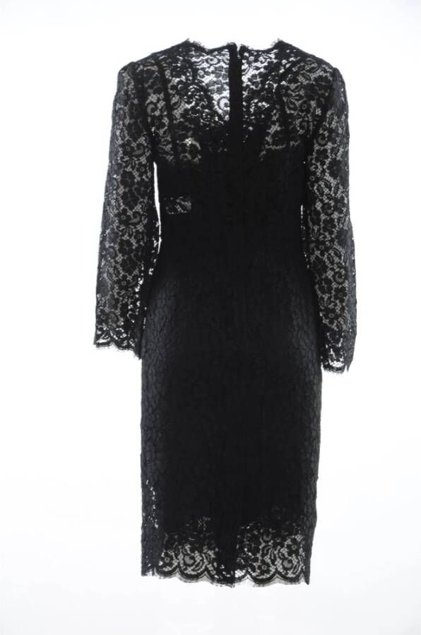 Dolce & Gabbana Dames Halflange Jurk Black Dames