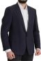 Dolce & Gabbana Dark Blue Alta Sartoria Jacket Coat Blazerjas Blauw Heren - Thumbnail 3