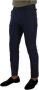 Dolce & Gabbana Dark Blue Wool Skinny Formal Dress Pants Blauw Heren - Thumbnail 2