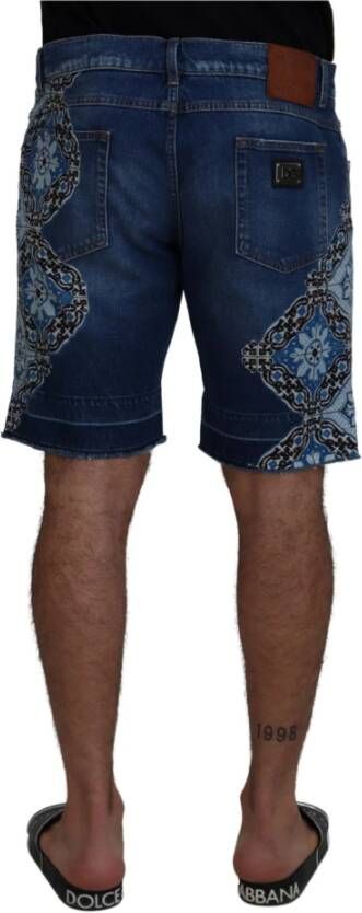 Dolce & Gabbana Denim Shorts Blauw Heren