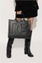 Dolce & Gabbana Logo Geëmbosseerde Handtas met Hoofdcompartiment Black Dames - Thumbnail 5