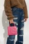 Dolce & Gabbana Rose Pink Calf Leather Mini DG Daily Tote Bag Pink Dames - Thumbnail 2
