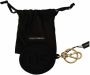 Dolce & Gabbana Dolce; Gabbana zwart rubber dg logo goud messing metalen sleutelhanger Zwart Unisex - Thumbnail 3