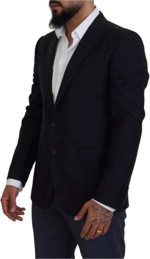 Dolce & Gabbana Donkerblauwe Martini Blazer Jas Blauw Heren