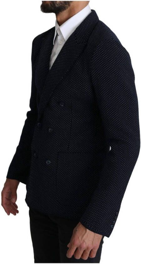 Dolce & Gabbana Blazerjas Blauw Heren