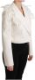 Dolce & Gabbana Witte Wol Dubbel Breasted Jas White Dames - Thumbnail 2