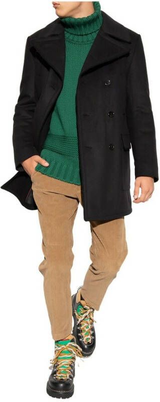 Dolce & Gabbana Jas met dubbele rij knopen Zwart Heren