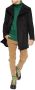 Dolce & Gabbana Zwarte Dubbelrijige Wollen Jas Black Heren - Thumbnail 2