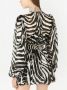 Dolce & Gabbana Dagjurk met zebraprint en pofmouwen Black Dames - Thumbnail 2