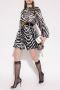 Dolce & Gabbana Dagjurk met zebraprint en pofmouwen Black Dames - Thumbnail 5