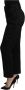 Dolce & Gabbana Black White Stripes Wool Trouser Tapered Pants Zwart Dames - Thumbnail 3