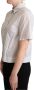 Dolce & Gabbana Elegante Polka Dots Kraag Shirt White Dames - Thumbnail 1