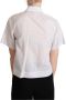 Dolce & Gabbana Elegante Polka Dots Kraag Shirt White Dames - Thumbnail 2