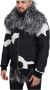 Dolce & Gabbana Prachtige Zwart Wit Bont Shearling Jack Black Heren - Thumbnail 2