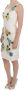 Dolce & Gabbana Witte Bloemenbrokaat Sheath Jurk met Kristalversieringen Multicolor Dames - Thumbnail 2
