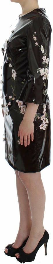 Dolce & Gabbana floral 3 4 Sleeve sheath dress Zwart Dames