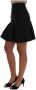 Dolce & Gabbana Bloemen Jacquard Zijden A-Lijn Rok Black Dames - Thumbnail 2