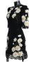 Dolce & Gabbana Zwarte Bloemenkanten Daisy A-Lijn Jurk Black Dames - Thumbnail 4