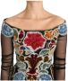 Dolce & Gabbana Elegante bloemenapplicatie met lange mouwen Multicolor Dames - Thumbnail 2