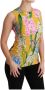 Dolce & Gabbana Levendige Bloemen Stretch Top Blouse Multicolor Dames - Thumbnail 2