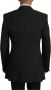 Dolce & Gabbana Prachtige Zwarte Wol Single Breasted Blazer Black Heren - Thumbnail 2