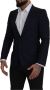 Dolce & Gabbana Blauwe Wol Slim Fit Formeel Jas Blazer Blauw Heren - Thumbnail 2