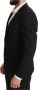 Dolce & Gabbana Black Single Breasted Jacket Martini Blazerjas Zwart Heren - Thumbnail 2