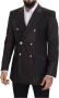Dolce & Gabbana Multicolor Wol Zijde Slim Fit Blazer Brown Heren - Thumbnail 2