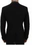 Dolce & Gabbana Black Wool Stretch Slim Blazerjas Jacket Zwart Heren - Thumbnail 3