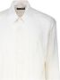 Dolce & Gabbana Zijden Overhemd met Gerimpeld Effect White Heren - Thumbnail 2