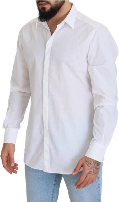 Dolce & Gabbana Formal Shirts Wit Heren