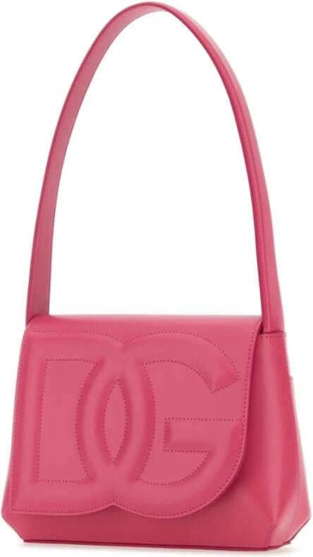 Dolce & Gabbana Fuchsia DG Logo Schoudertas Pink Dames
