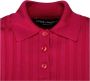 Dolce & Gabbana Gebreide Polo Shirt met Lange Mouwen Pink Dames - Thumbnail 2