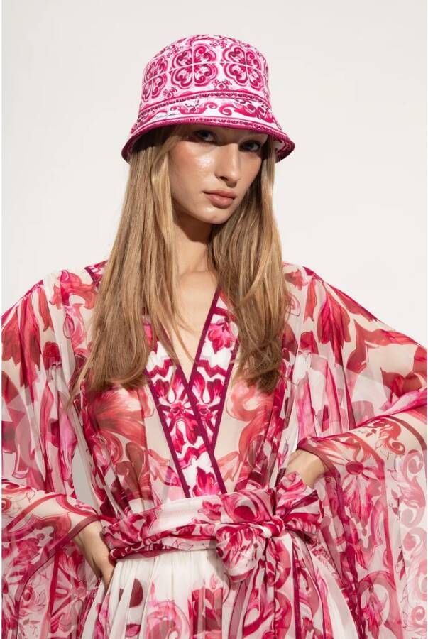 Dolce & Gabbana Gebloemde emmerhoed Roze Dames
