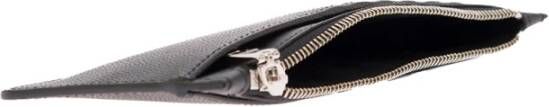 Dolce & Gabbana Gehamerd Zwart Leren Portemonnee Black Heren
