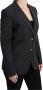 Dolce & Gabbana Grijze Gestreepte Single Breasted Blazer Jas Gray Dames - Thumbnail 1