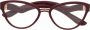 Dolce & Gabbana Gedurfde rode kattenoogbril Dg5079 3285 Red Dames - Thumbnail 2