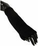 Dolce & Gabbana Authentieke Handschoenen Middelarm Lengte Zwart Grijs Gemaakt in Italië Black Dames - Thumbnail 5