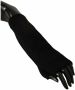 Dolce & Gabbana Authentieke Handschoenen Middelarm Lengte Zwart Grijs Gemaakt in Italië Zwart Dames - Thumbnail 5