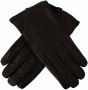 Dolce & Gabbana Zwarte Leren Korte Handschoenen Logo Details Black Heren - Thumbnail 2