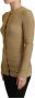 Dolce & Gabbana Gold Viscose Blend Buttons Cardigan Sweater Geel Dames - Thumbnail 2