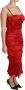 Dolce & Gabbana Rode Zijden Stretch Zeemeermin Bodycon Jurk Red Dames - Thumbnail 2