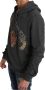 Dolce & Gabbana Grijze Hoodie met Rode Kristallen Hart Pistool Trui Gray Heren - Thumbnail 2