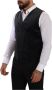 Dolce & Gabbana Gray Velvet Cotton Slim Fit Waistcoat Vest Grijs Heren - Thumbnail 2