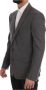 Dolce & Gabbana Grijze Martini Slim Fit Blazer van wol Grijs Heren - Thumbnail 2